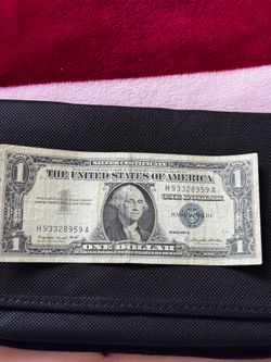 1957 A One Dollar Blue Seal Silver Certificate.