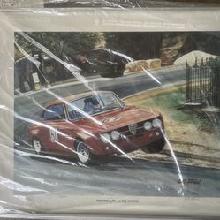 Vintage Dancing Alfa By Bill Stroud . Signed / Limited Collection 