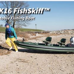 About the FSK16 FishSkiff™ Inflatable Fishing Boat Sea Eagle's best-selling inflatable fishing boat - the FishSkiff16­™ is now better than ever! First