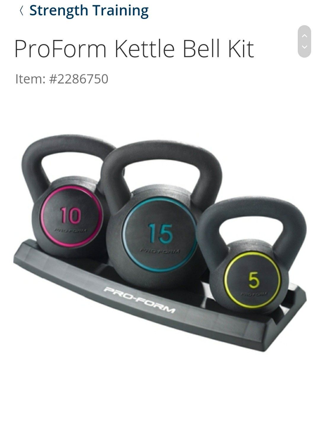 Weight kettle bells