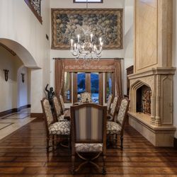 107” Solid Wood Dining Table With 8 Chairs 