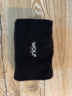 Wolf 1834 Black Jewelry Roll Pouch