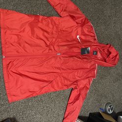 Red Nike Wind Beaker XL Brand New 