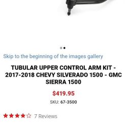 2017-2018 Ready Lift Upper Control Arms