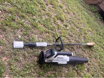 Blower and electric string trimmer