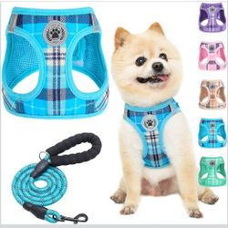 BEAUTYZOO Small Dog Harness and Leash Set,Step in No Choke No Pull Soft Mesh Dog