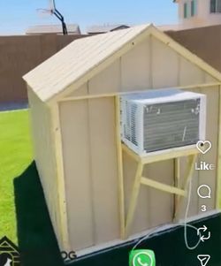Dog house with a/c