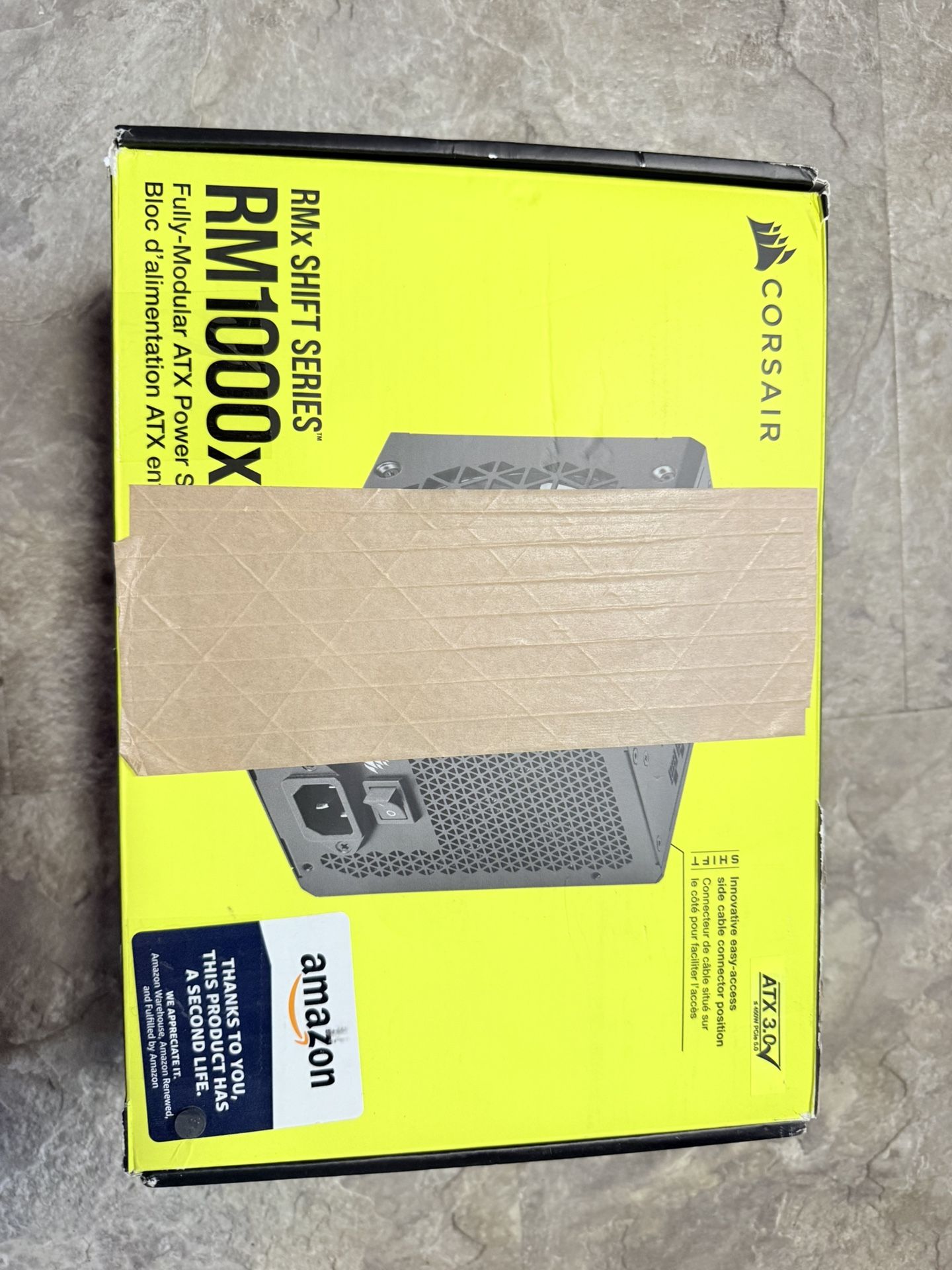 CORSAIR RM1000x Shift Fully Modular ATX Power Supply - 80 Plus Gold - ATX 3.0