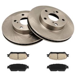Front Brake Kit Rotate & Ceramic Brake Pads For Tacoma 2005-2015