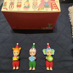 Authentic SONNY ANGEL Santa's Little Helper PIG, SLOTH, ELEPHANT