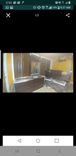 Black dresser and mirror only brand new