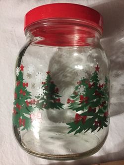Vintage Christmas canister
