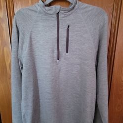 Eastern Mountain Sports- Techwick Longsleeve Light Grey Half Zipper $21.95