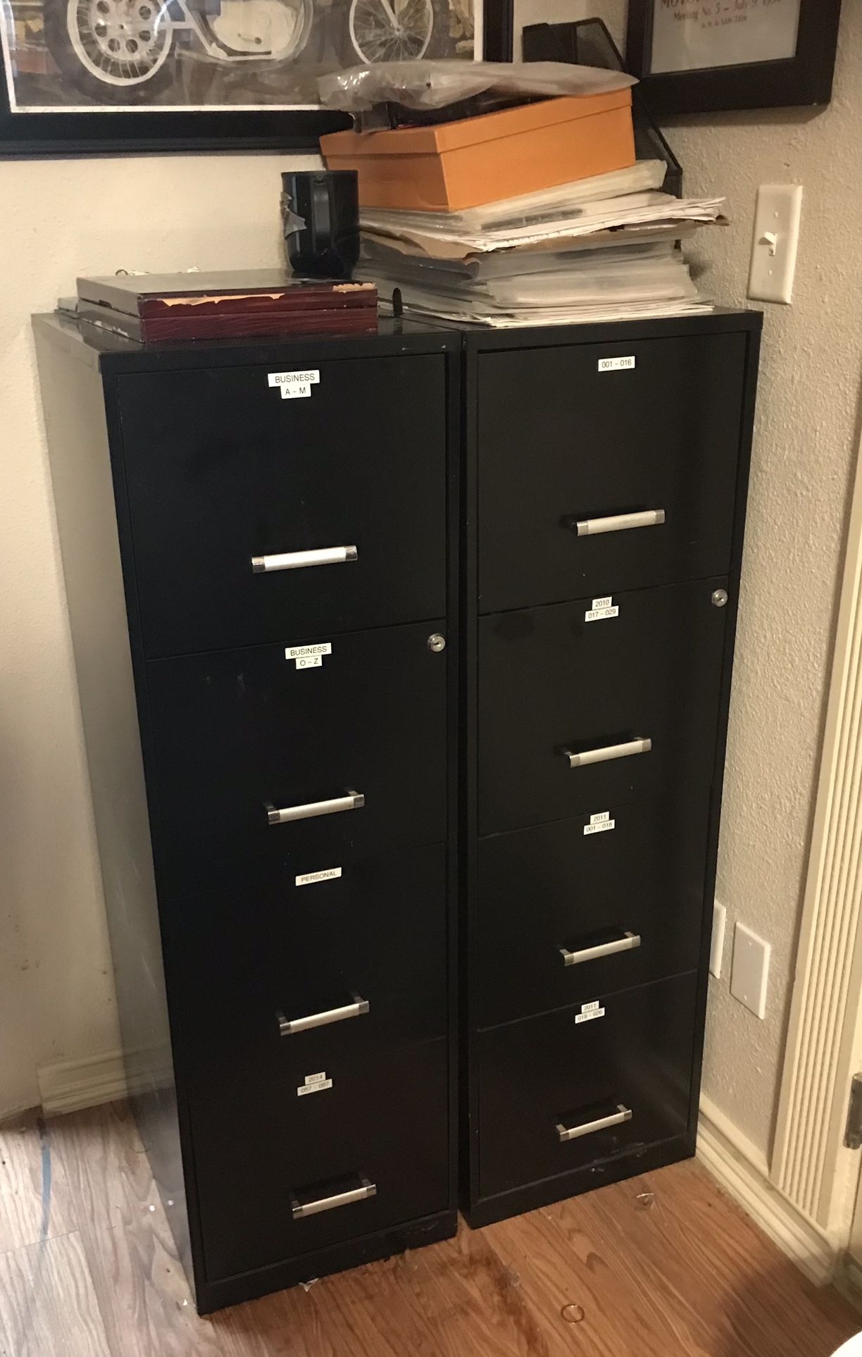 File Cabinet Black Like New x3