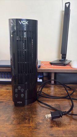 VCK 13'' Tower Fan for Bedroom,27ft/s Velocity Quiet Floor Fan,90° Bladeless Fan for Indoors with 3 Speeds,3 Modes,Oscillating Fans for Indoors,Portab