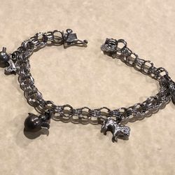 Vintage Sterling Charm Bracelet 