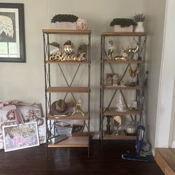 HOME GOODS distressed wood  book cases!!