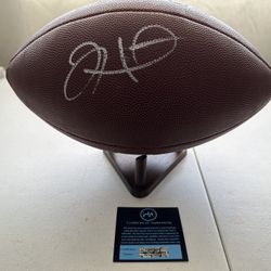 JALEN HURTS SIGNED FULL SIZE AUTOGRAPHED FOOTBALL PHILADELPHIA EAGLES W/COA  654