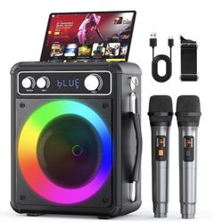 Karaoke With 2 Microphones Wireless 