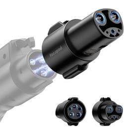 FOCSPROD J1772 to Tesla Charger Adapter, Max 80A 250V Fast Charging Only for Tesla Model 3/Y/X/S/Cybertruck Charging Adapter, Compatible with J1772 EV