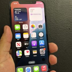 iPhone 12 64gb Black Crack Back LCD Flicker Unlocked For All Carrier 