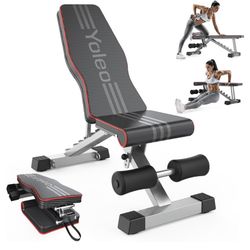 Yoleo Adjustable Weight Bench NEW