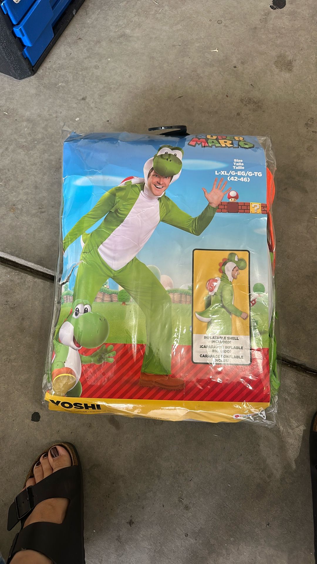 Super Mario Yoshi L/XL Adult 