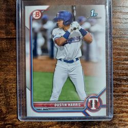 DUSTIN HARRIS 1ST BOWMAN CARD!!