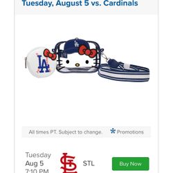 Dodger Tickets Hello Kitty Bag Giveaway 