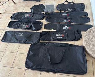 Collection of padded transport cases Chauvet DJ VIP Gear Bags