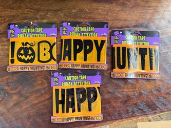 NIB - Halloween Caution Tape