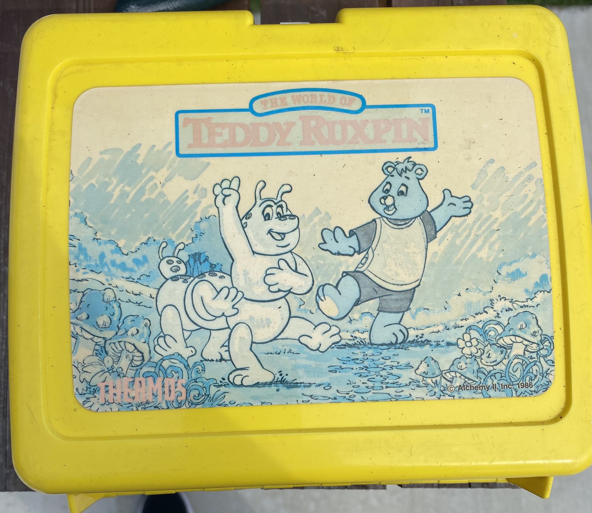 Teddy Ruxpin Lunch Box With Thermos 
