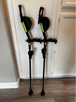 Ergobaum Forearm Crutches (Pair) – Ergonomic – Shock Absorbing – Like New