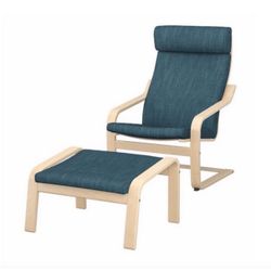 Ikea Pöang Chair Plus Ottoman 