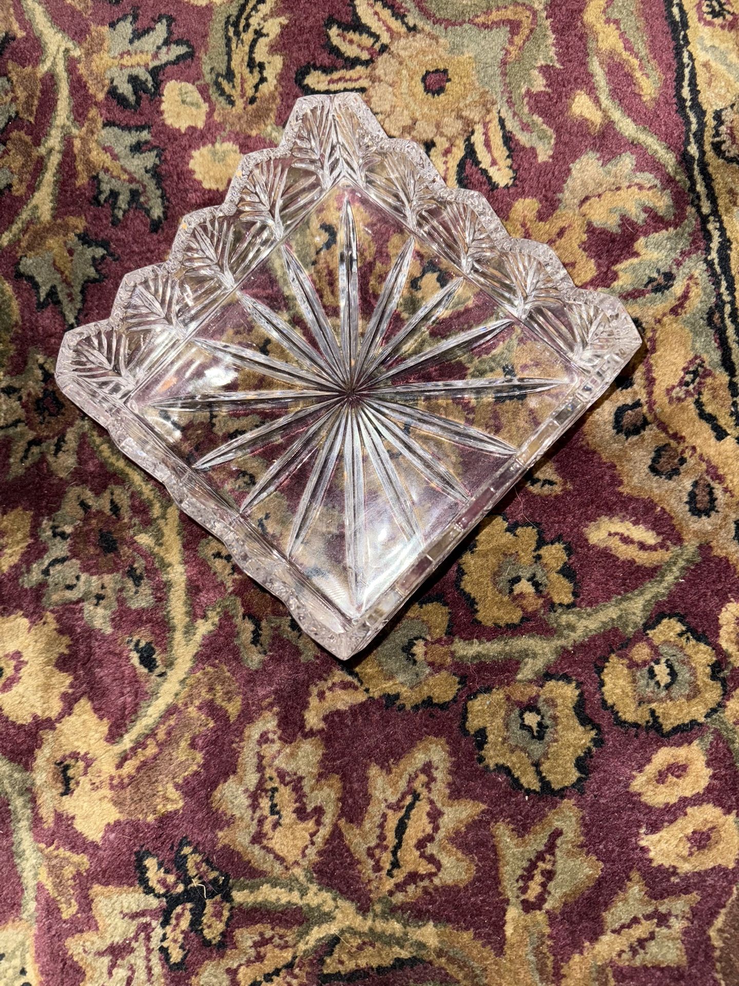 Antique Crystal Dish 