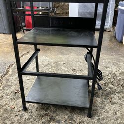 Table With Electrical Outlet 
