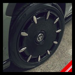 Brand New 24" Dub DC271 CHEEF 6x139.7 Black Milled Wheels