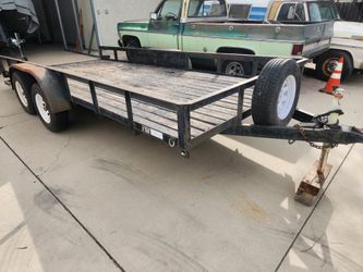 16ft Flatbed Utility Car trailer with brakes