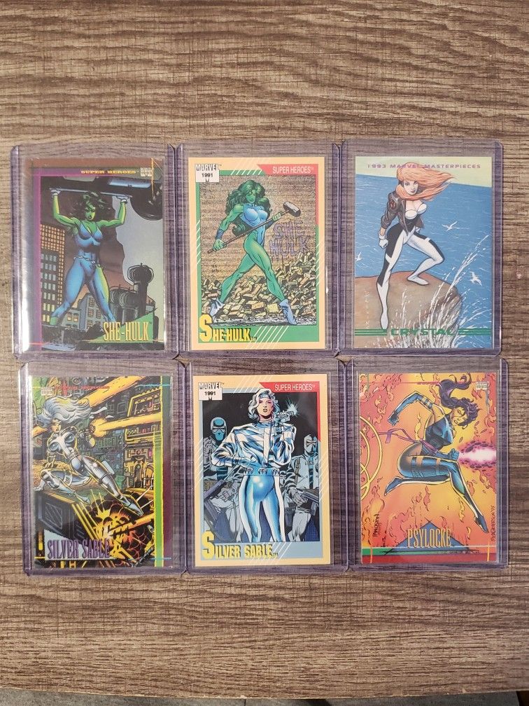 "Marvel" Women Cards (Mint) Condition