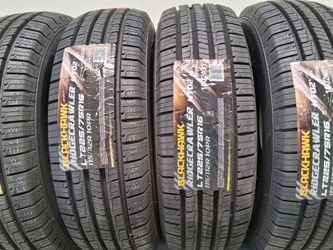 ( 4 TIRES  ) 225/75R16 BLACKHAWK HT 10 PLY