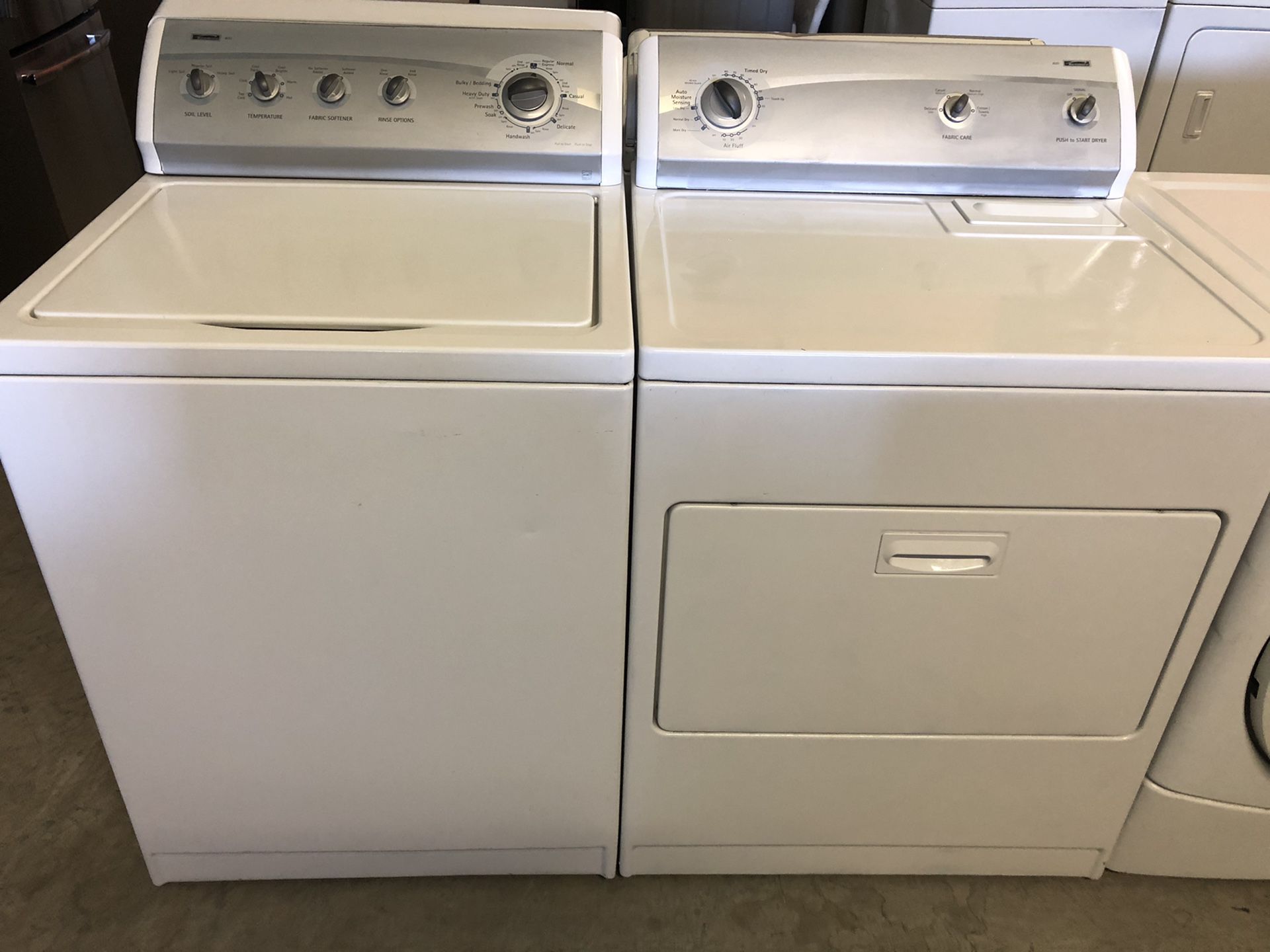 Matching Kenmore Washer Dryer Pair