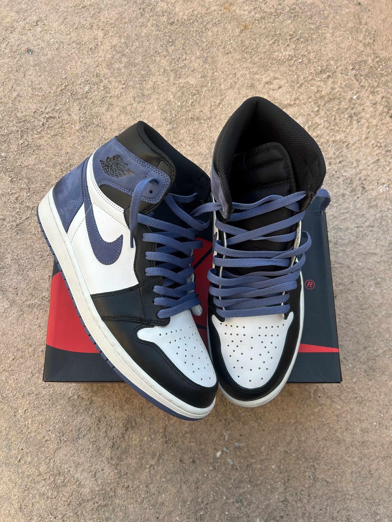 Blue Moon Jordan 1s Size 12