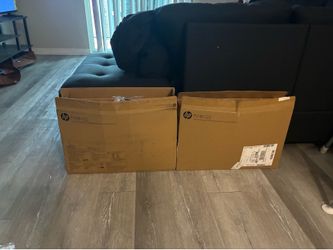 HP 23.8inch monitor a Surge Protector, Keyboard and Mouse