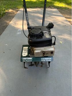 Craftsman 2.0hp, Gas Powered, 10 inch Cultivator/ mini Rototiller in good working condition