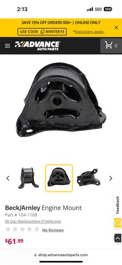 Beck/ Arnley 104-1109 Rear Engine Mount Brand New