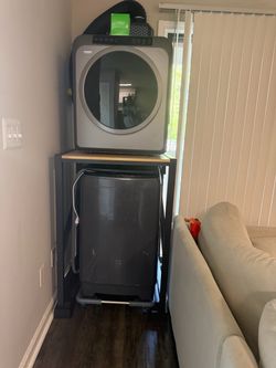 Electric washer and dryer with faucet hook up