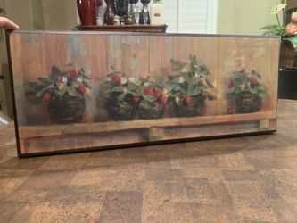 Home Decor flower basket artwork