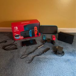 Nintendo Switch Console Blue and Red