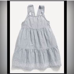 Old Navy Sleeveless Fit and Flare Striped Back Bow Dress