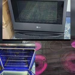 LG 30" Slide-In Glass Top Stove 
(Works Great)
Comes w/ Warranty 
Delivery Available